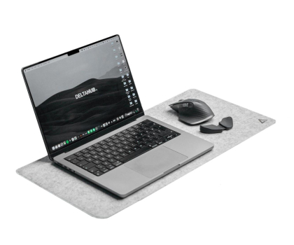 Podkładka pod mysz Deltahub Minimalistic Desk Pad - Light Grey - S